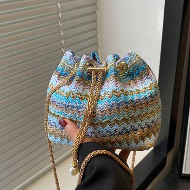 SHEIN Casual Drawstring Shoulder Bucket Bag, Vintage Design For Women