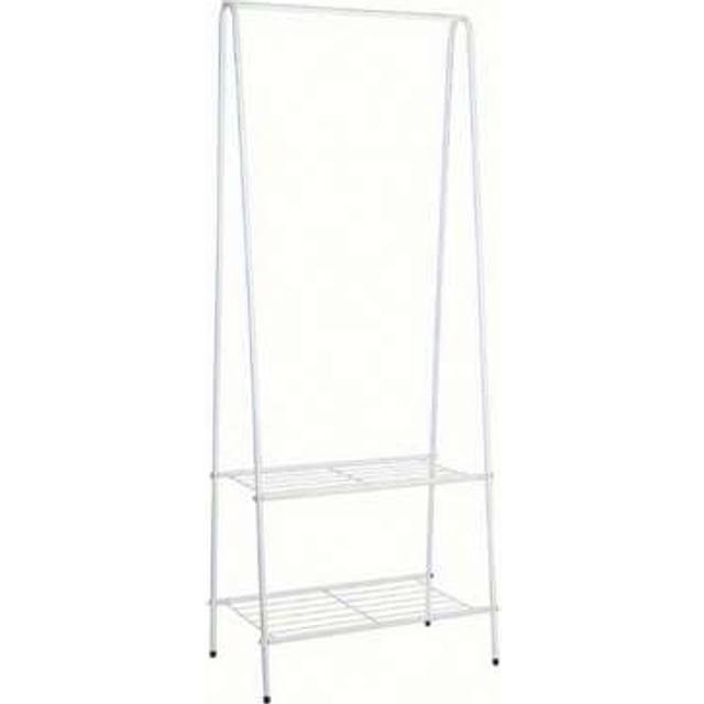 SHEIN Clothes Rail Small Clothes Coat Rack 36x60x151cm Garment Rail With Shelves Dress Hanging Display Stand Clothes Hanging Rail For Bedroom Small Apartmen