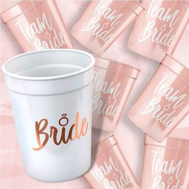 SHEIN 11Pcs Bachelorette Party Cups - Bride Cup & Bridesmaid Cups Bachelorette Party Decorations - Reusable Bachelorette Cups For The Bride Tribe - Bachelor