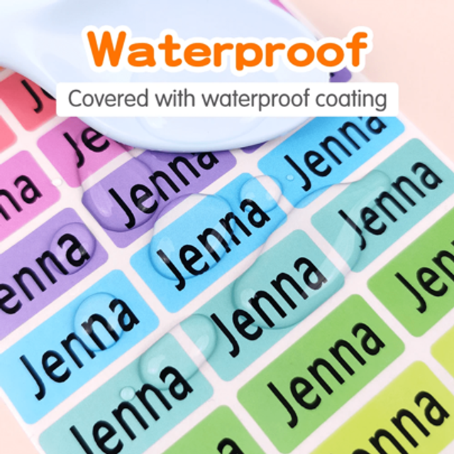 SHEIN Customized Labels - Personalized Name Stickers, Personalized Label Stickers, Waterproof And Colorful. Suitable For Daily Use, Easy To Paste, Suitable
