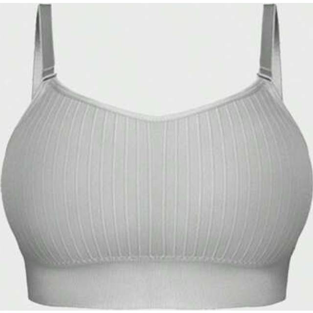 SHEIN Ribbed Seamless Padded Comfortable Invisible Backless Push Up Shockproof Sports Bra For Workout