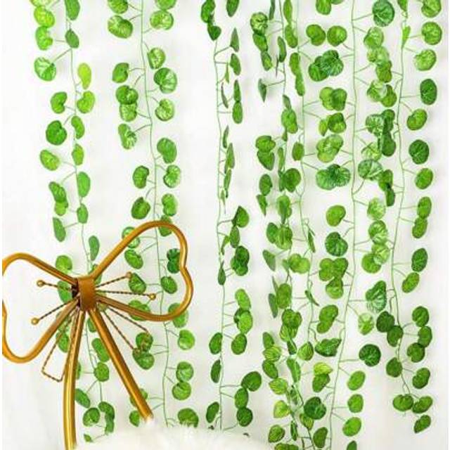 SHEIN 14pcs Or 4pcs 98ft Fake Ivy Leaves Artificial Garland Greenery Hanging Plants Vines For Bedroom Wall Decor Wedding Party Room Aesthetic Items For Bedr