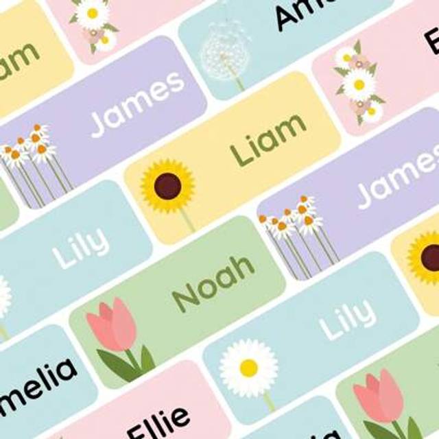 SHEIN Customised Children&#39;s Personalised Name Labels, Waterproof And Durable Children&#39;s Clothing Labels, School Supply Labels, Kindergarten, Nursery And Pre