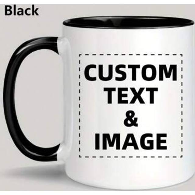 SHEIN 1 Piece Custom Mug Cafe Personalized Coffee Mug - Design Custom Mug With Custom Photo Text And Logo Novelty Custom Men And Women Gift Tea Mug Valentin