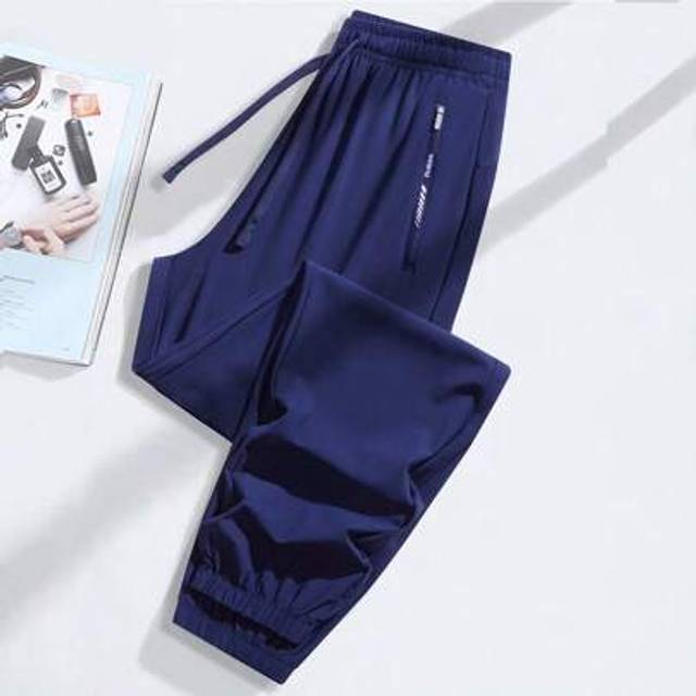 SHEIN Women&#39;s Lightweight Breathable Chiffon Pants, Loose Fit Sports Capri Pants Casual Drawstring Waist Outdoor Running Cycling Trousers