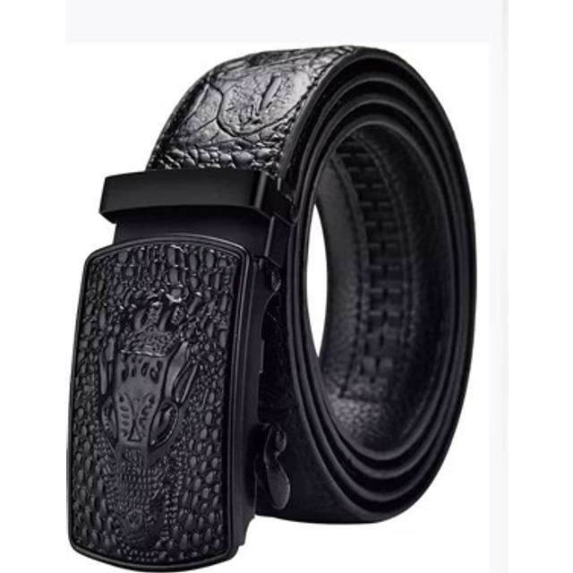 SHEIN Men Embossed Automatic Buckle Belt Work Summer, School