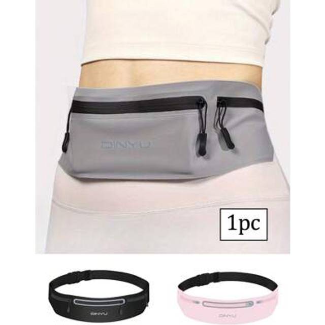 SHEIN 1pc Mobile Phone Waist Bag, Sports Outdoor Running Thin Waist Bag, Invisible Waterproof Waist Bag, Solid Color Multi Functional Cross Body Chest Bag,