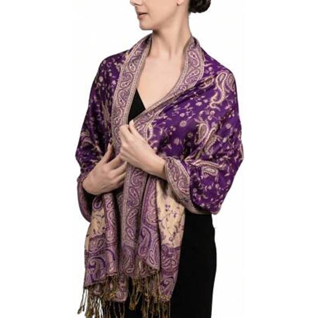 SHEIN 1pc Women Classic Paisley Patterned Casual & Warm Printed Scarf/Hijab For Abaya