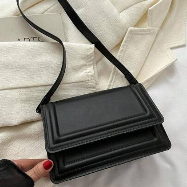 SHEIN Fashionable Solid Color Vintage Minimalist Armpit Female Shoulder Bag