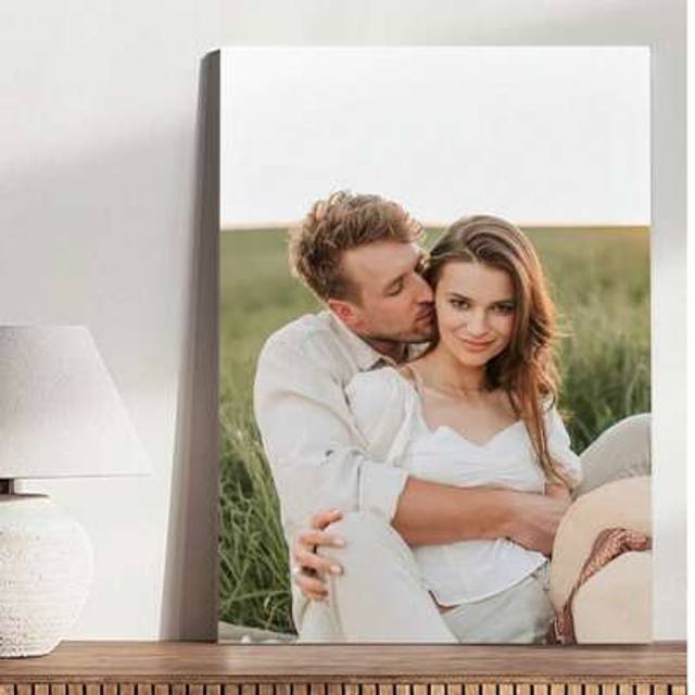 SHEIN 1Pc Custom Poster With Your Photo, Customized Wall Decor Painting For Living Room, Bedroom, Custom Poster For Mother&#39;s Day/Father&#39;s Day, Custom Pictur