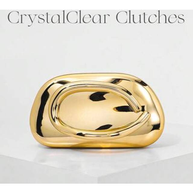 SHEIN Vintage Metal Box Style Clutch Bag, Evening Bag, Formal Party Bag, Gown Bag, Dance Party Bag, Gold Wedding Bag, Bridal Bag, Women&#39;s Shoulder Crossbody