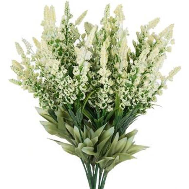 SHEIN 1PC/5PCS Artificial Plants Plastic Lavender Bouquets Fake Flowers For Autumn Wedding Vase For Home Dining Room Bedroom Decorations, Festival Birthday