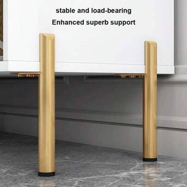 SHEIN 4pcs Furniture Legs Metal Furniture Support Leg Heavy Duty Furniture Support Feet Round For Tables Sofas Coffee Tables Bookshelf