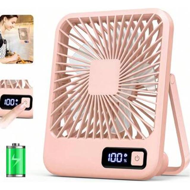 SHEIN New Desk/Wall-Mounted USB Electric Fan, Portable Mini Fan For Home, Student Dorms, Bed, Tabletop Use
