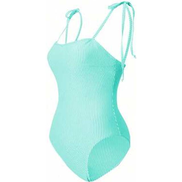 SHEIN 1pc Women Striped One-Piece Swimsuit, Fashionable For Summer
