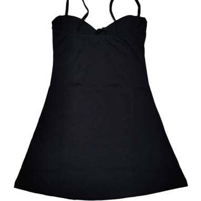 SHEIN Women&#39;s Solid Sexy Black A-Line Suspender Mini Dress, Elegant Style Suitable For Daily Outings, Dates, Parties, Summer/Spring Vacations Outfits