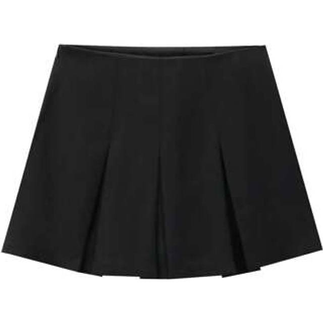 SHEIN Women Pleats Short Skirts New Fashion High Waist Basic Mini Skirts Woman Streetwear Skort Female Casual Summer Skirt Short