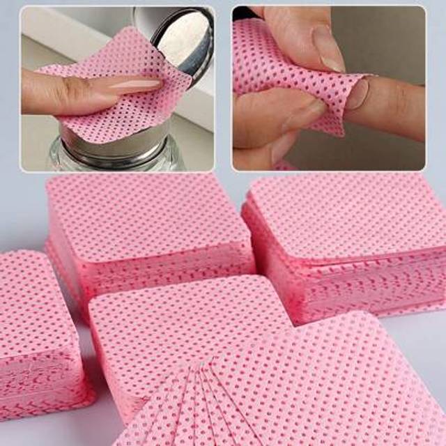 SHEIN 200pcs Gel Nail Polish Remover Wipes Cleaner Manicure Nail Remover Lint-Free  Wipes Cleaner Paper Pad Makeup Tool Wholesale