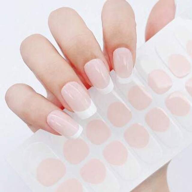 SHEIN 1 Piece Of Simple 16 Stickers Spring Flower Nail Patch Beach Nail Quick Nail Easy Nail Decal Nail Decal Nail Decal Nail Decal Self-Adhesive Nail Press