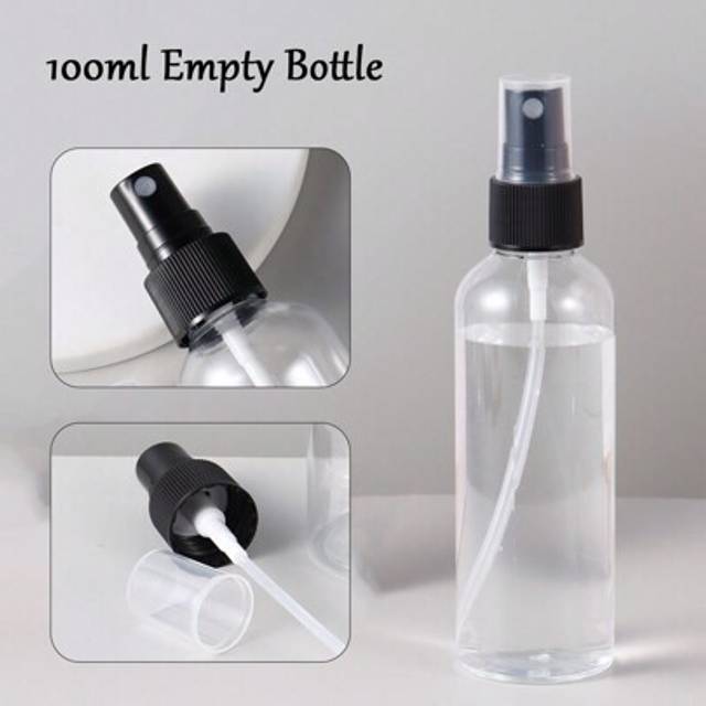 SHEIN 100ml Black Nail Refillable Bottles Empty Press Pump Dispenser Nail Art Polish Remover Cleaner Makeup Bottle Manicure Tool