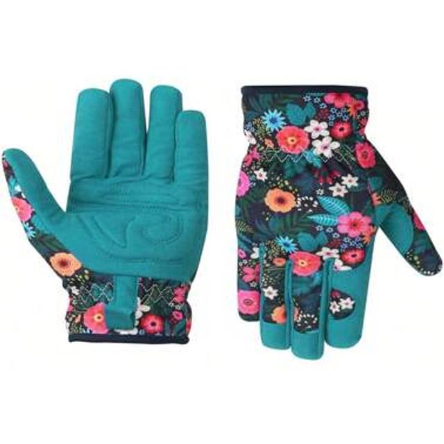 SHEIN 1 Pair Gardening Weeding Working Gloves, Leather Garden Glove For Women Men Thorn Proof No Stab For Digging, Planting,Pruning