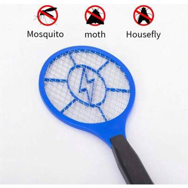 SHEIN 1pc, Powerful Electric Fly Swatter & Mosquito Killer - Battery-Powered Handheld Insect Repellent Racket With Durable Stable Design, Portable Insect Tr