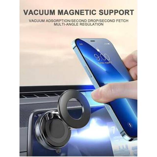 SHEIN 2025 New Magsafe Magnetic Phone Holder Vacuum Suction Cup Strong Magnetic Sucion Folding Car Phone Holder High-End Navigation Carphone Universal Cente
