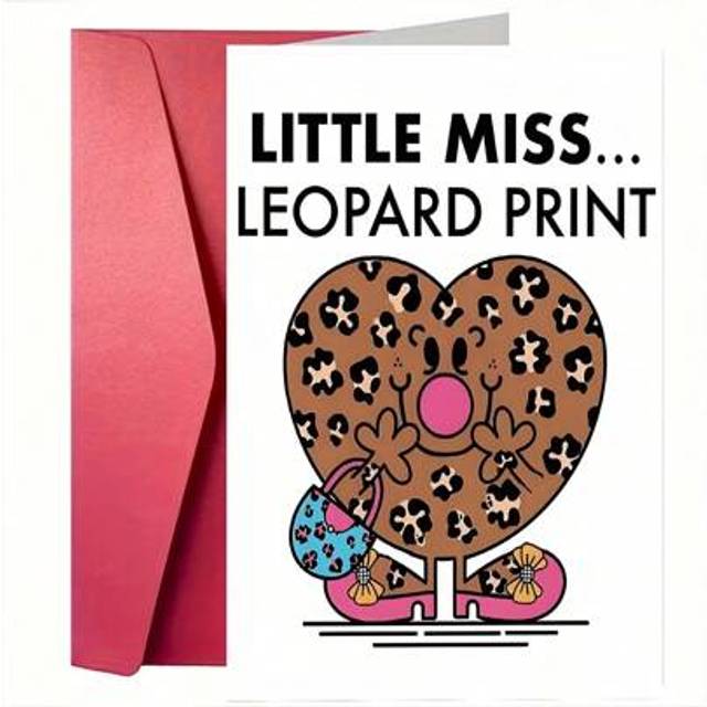 SHEIN 1pc, Creative Friendship Greeting Card, Cartoon Animal Greeting Card. (With Envelope) Creative Flower Leopard Wearing High Heels Design. Suitable For