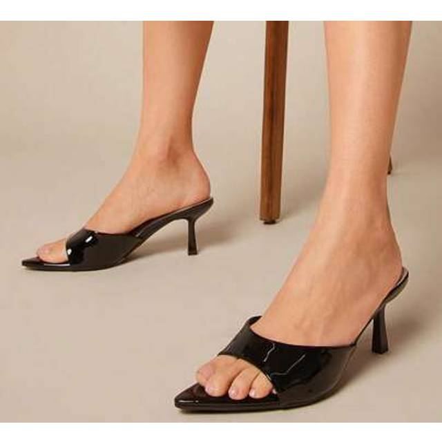 SHEIN Party Elegant Wide Fit Women Comfortable Point Toe Kitten Heel Sandals