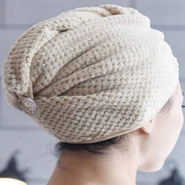 SHEIN 1pc Large Microfiber Hair Towels For Women, Super Absorbent & Quick Dry Hair Drying Towel, Hair Towel Wrap For Hair Long & Short Hair, Hair Towel With