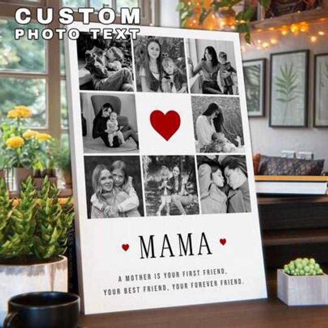 SHEIN 1Pc Personalized Photos To Canvas Print - Canvas Prints With Your Photos On Custom Wall Art For Bedroom, Living Room, Wedding, Baby, Pet, Family Multi