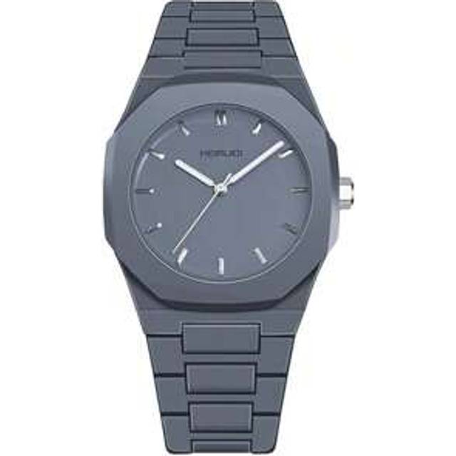 SHEIN 1pc Men&#39;s Black Rubber Band Casual Minimalist Colorful Numeric Dial Quartz Watch