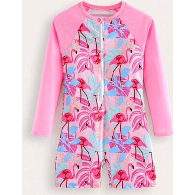 SHEIN 1pc New Fashionable Printed Swimsuit For Teenage Girls