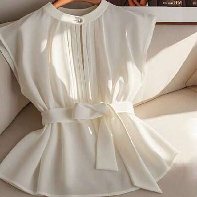 SHEIN Women&#39;s Unique Design Aesthetic Blouse, Summer