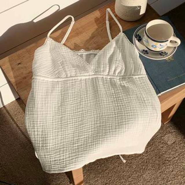 Comfortcana Plus Size Women&#39;s White Casual Blouse, Fashionable Cami Top For Summer