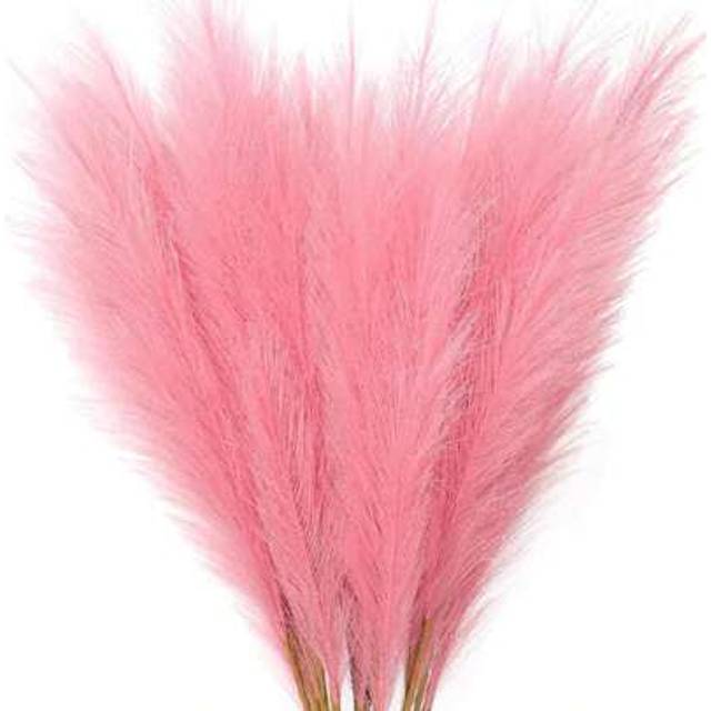 SHEIN 10pcs/20pcs - Artificial Reeds 55cm/21.65in Height Fluffy Grass Large Fake Pampas Tree Branch Plant Floor Vase Filler For Flower Arrangement, Bohemian