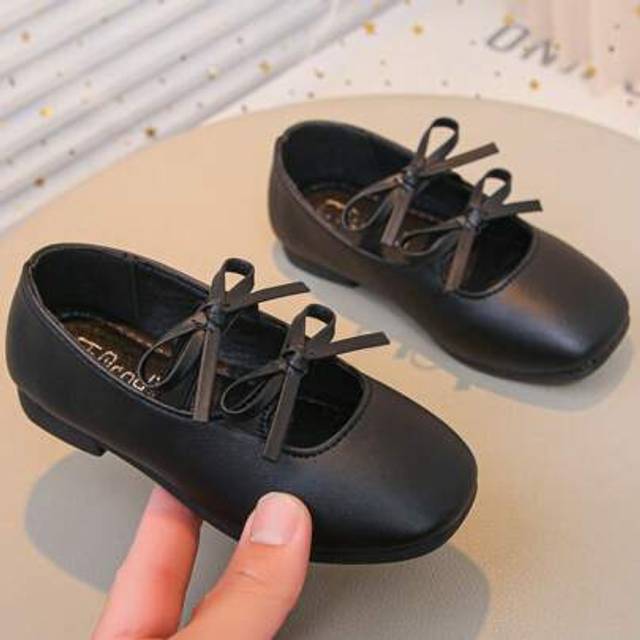 SHEIN Toddler Flower Girl Dress Shoes - Baby Girl Ballet Mary Jane Flats For Party School Wedding