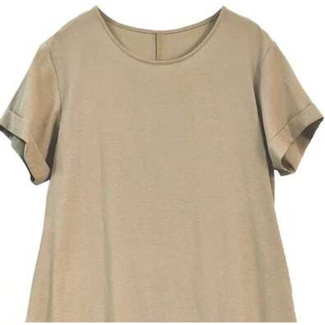 SHEIN 1pc Plain Color Casual Linen Pocket Dress, Elegant Everyday Wear, Spring/Summer