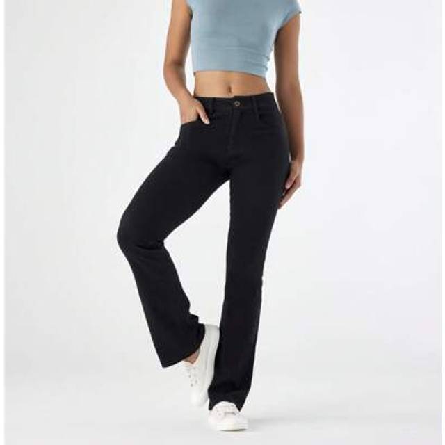 SHEIN Women&#39;s Stretchy Straight Leg Jeans Tummy Control Clasical High Waisted Stretchy Casual Denim Pants Baggy Trousers