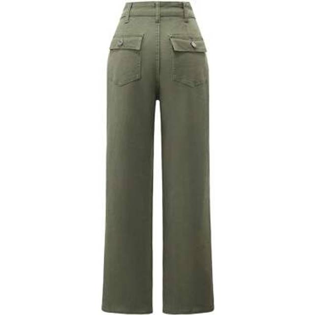 SHEIN Women&#39;s New High Waist Elastic Straight Leg Jeans, Spring/Summer