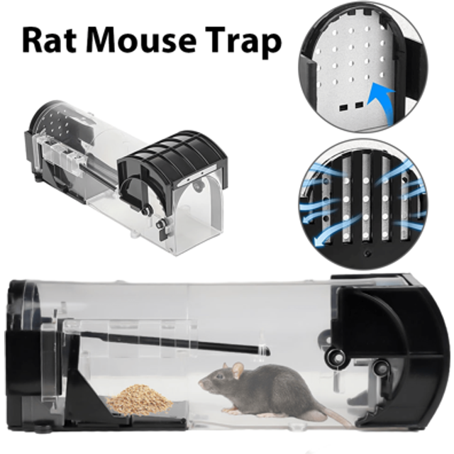 SHEIN 1PCS Mouse Trap Humane Indoor Outdoor Rat Vermin Rodent Pest Control
