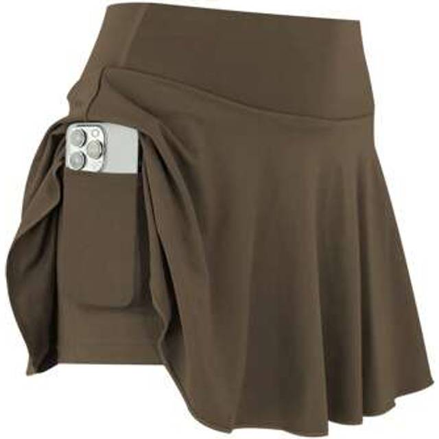 SHEIN 1pc Women Plus Size Sports Skirt, High Waist Exercise Running Fitness Tennis Skirt, Casual Fashion Skirt With Pockets, 2 In 1