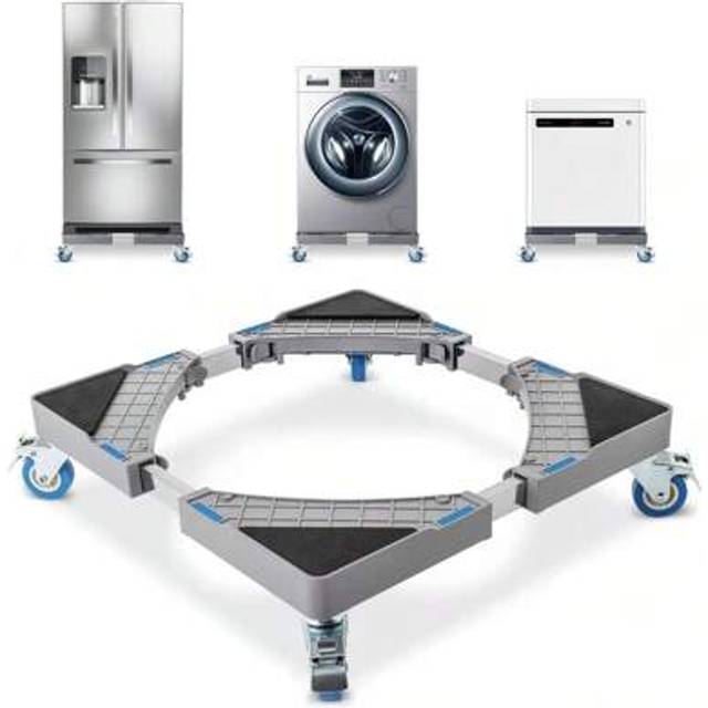 SHEIN Washing Machine Stand Multi-Functional Appliance Roller Base Adjustable Movable Washing Machine Wheels For Washing Machine Dryer Freezer Refrigerator