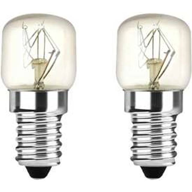 SHEIN 25W/40W E14 Oven Bulb, 230V Salt Lamp Bulbs Small Edison Screw SES Pygmy Bulb Dimmable, Up To 300Â°C T22 E14 Appliance Light Bulb 2700K For Microwave,