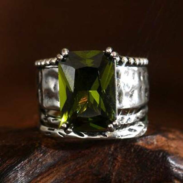 SHEIN 1pc Boho Style Vintage Silver Tone Women Wedding/Engagement Promise Ring, For Daily Wear