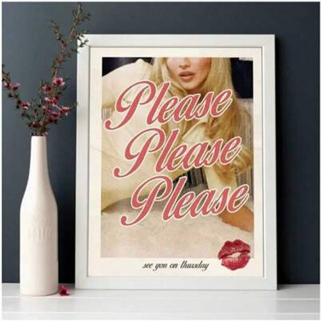 SHEIN 1PC Wall Arts Please Please Please! Album Cover Art Canvas Poster , Modern Minimalist Wall Decor For Living Room, Bedroom, Office, And Dorm, Music The