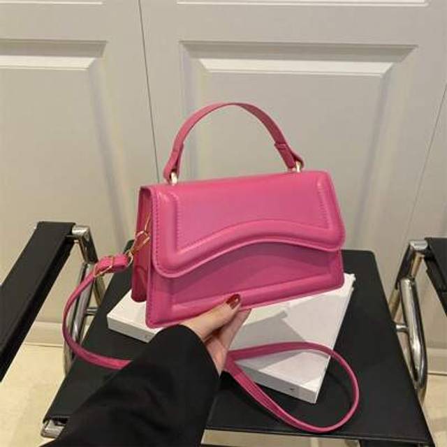 SHEIN New Women Solid Color PU Leather Small Square Bag, Simple Stylish Handbag For Going Out, Versatile & Shoulder Bag With Detachable & Adjustable Strap