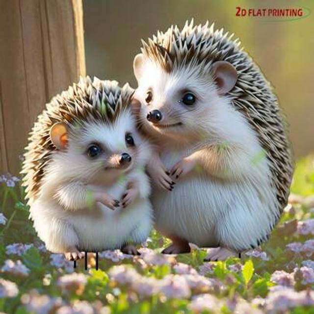 SHEIN Weatherproof Hedgehog Acrylic Lawn Stake | Easy-Clean Boho Outdoor Art For Yard & Patio | Unique Gift For Holidays, Birthdays & Housewarming (Animal T