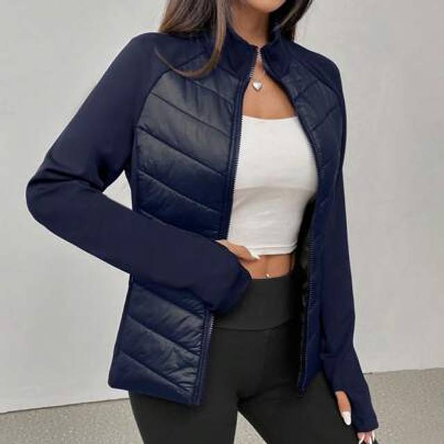 SHEIN Women&#39;s Thick Warm Fitted Padded Coat For Autumn/Winter