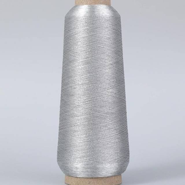 SHEIN 1pc Hand Embroidery Thread, Silver Polyester Cross Stitch Thread, For DIY Sewing